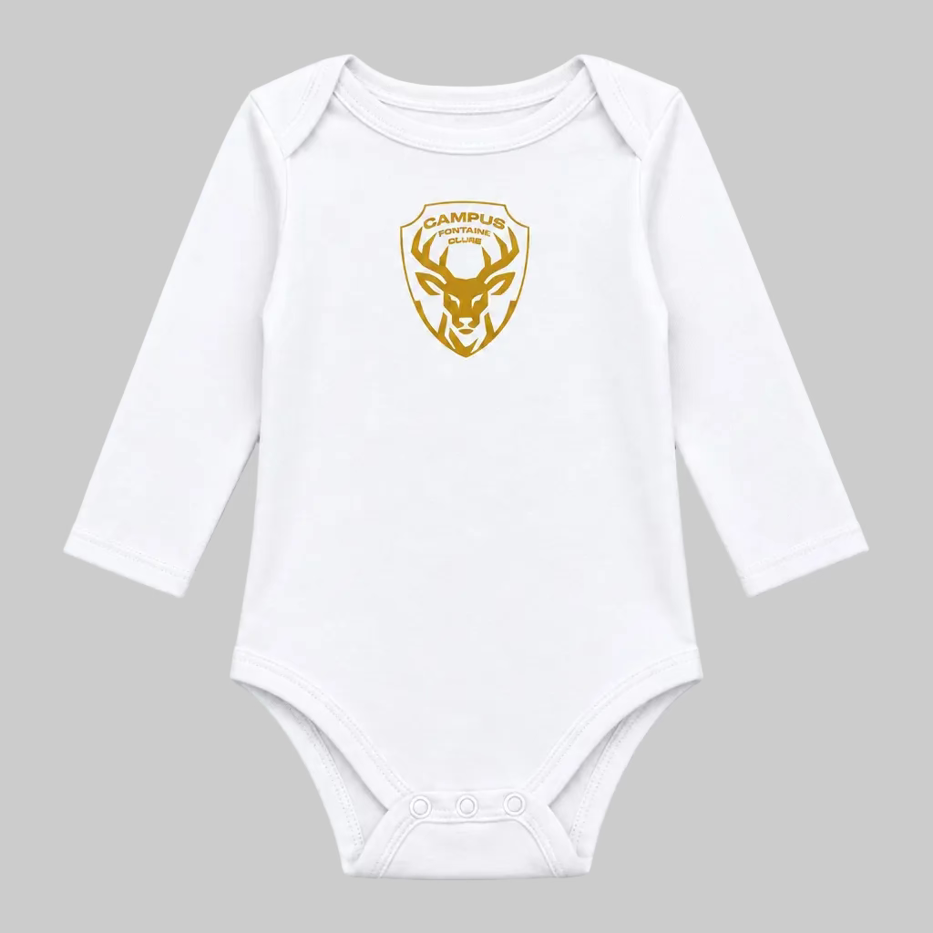 Body bébé Campus Fontaine Coupé - Blanc